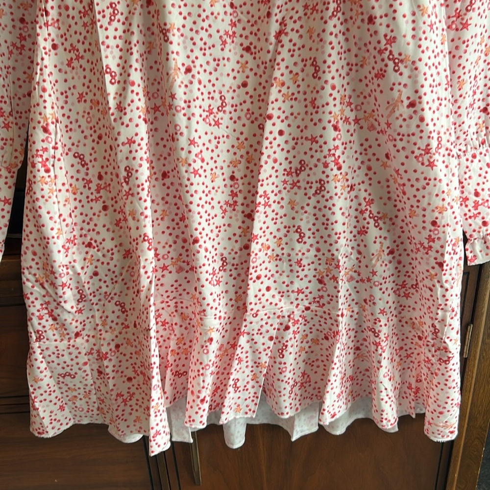 Elegant Pink Floral Midi Dress size Large - Picture 3 of 5